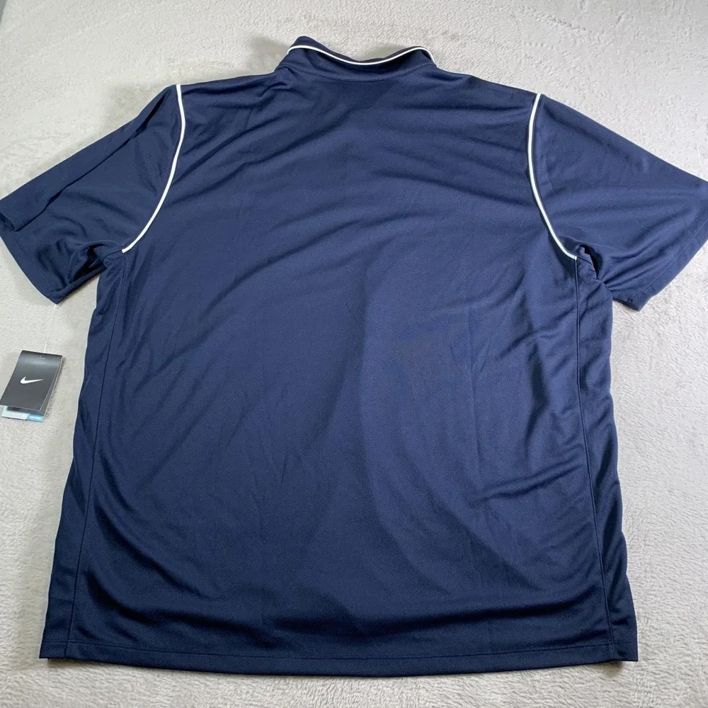 Monmouth Hawks Shirt Mens 3XL‎ Navy NCAA Basketball Nike Dri Fit Polo Coach NEW